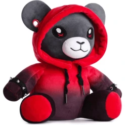 Corimori 1849 Plüschtier Ember Der Punk-Bär 28cm Schwarz Rot