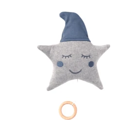 Nordic Coast Company Spieluhr Stern Blau-Grau