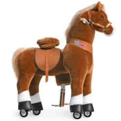 PonyCycle® Brown With White Hoof Horse