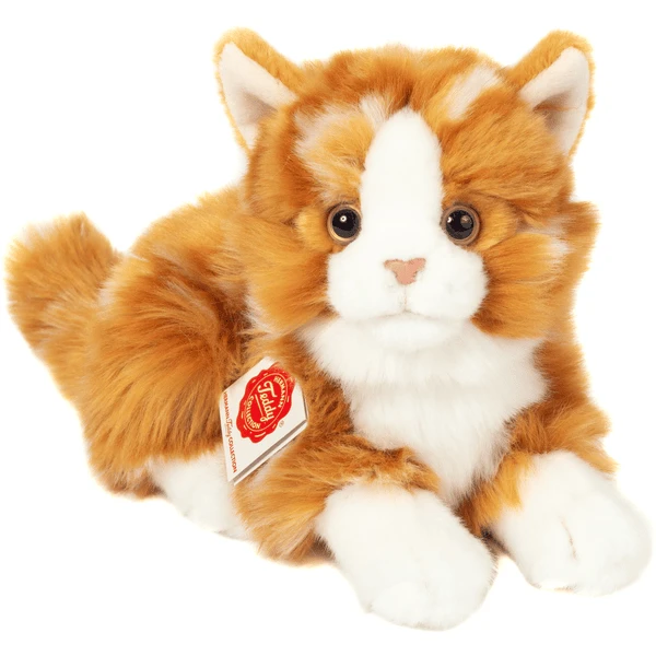 Teddy HERMANN® Katze Liegend Rot Getigert, 20 Cm 1 Teddy HERMANN® Katze Liegend Rot Getigert, 20 Cm